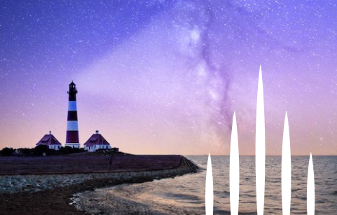 Lighthouse at dusk