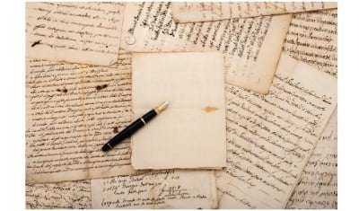 foundain pen and letter
