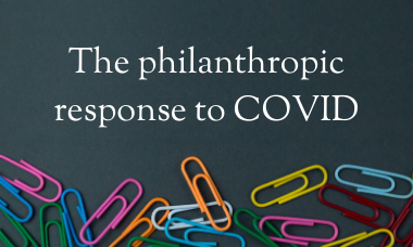 the philanthropy sector and covid