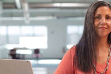 Woman in office